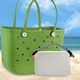 Maxbell 3xSilicone Phone Holder for Women Phone Case Holder Beach Tote Bag Accessories Grey