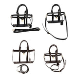 Maxbell Maxbell DIY Handmade Bag Accessories Handbag Making Kit for Traveling Daily Use Gift Black 25.5x6x18cm