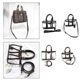 Maxbell Maxbell DIY Handmade Bag Accessories Handbag Making Kit for Traveling Daily Use Gift Black 25.5x6x18cm