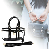 Maxbell Maxbell DIY Handmade Bag Accessories Handbag Making Kit for Traveling Daily Use Gift Black 25.5x6x18cm