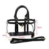 Maxbell Maxbell DIY Handmade Bag Accessories Handbag Making Kit for Traveling Daily Use Gift Black 25.5x6x18cm