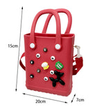 Maxbell Maxbell Beach Hole Bag Storage Open Tote Bag Handbag for Women for Gyms Dating