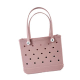 Maxbell Maxbell Washable Tote Bag Handbag Travel Bag with Holes Easy to Clean Beach Bag Pink