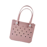 Maxbell Maxbell Washable Tote Bag Handbag Travel Bag with Holes Easy to Clean Beach Bag Pink