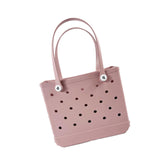 Maxbell Maxbell Washable Tote Bag Handbag Travel Bag with Holes Easy to Clean Beach Bag Pink