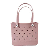 Maxbell Maxbell Washable Tote Bag Handbag Travel Bag with Holes Easy to Clean Beach Bag Pink