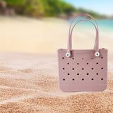 Maxbell Maxbell Washable Tote Bag Handbag Travel Bag with Holes Easy to Clean Beach Bag Pink