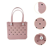 Maxbell Maxbell Washable Tote Bag Handbag Travel Bag with Holes Easy to Clean Beach Bag Pink