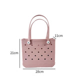 Maxbell Maxbell Washable Tote Bag Handbag Travel Bag with Holes Easy to Clean Beach Bag Pink