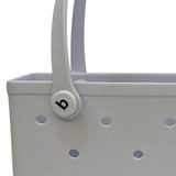 Maxbell Maxbell Beach Tote Bag with Holes Easy to Clean Beach Basket Bag for Women Girl Boat White