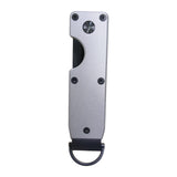 Maxbell 6xKey Organizer Minimalist Metal Key Storage Buckle Keychain Father's Day Gift Gray