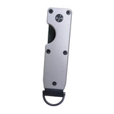 Maxbell 3xKey Organizer Minimalist Metal Key Storage Buckle Keychain Father's Day Gift Gray