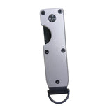 Maxbell 5xKey Organizer Minimalist Metal Key Storage Buckle Keychain Father's Day Gift Gray