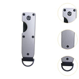 Maxbell 6xKey Organizer Minimalist Metal Key Storage Buckle Keychain Father's Day Gift Gray