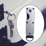 Maxbell 3xKey Organizer Minimalist Metal Key Storage Buckle Keychain Father's Day Gift Gray