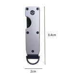 Maxbell 2xKey Organizer Minimalist Metal Key Storage Buckle Keychain Father's Day Gift Gray