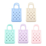 Maxbell 4xBeach Tote Bag Summer Waterproof Open Tote Bag for Women Lightweight Handbag Light Blue