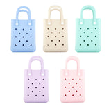 Maxbell 4xBeach Tote Bag Summer Waterproof Open Tote Bag for Women Lightweight Handbag Light Blue