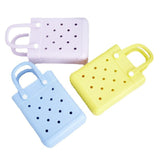 Maxbell 3xBeach Tote Bag Summer Waterproof Open Tote Bag for Women Lightweight Handbag Light Blue