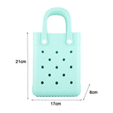 Maxbell 3xBeach Tote Bag Summer Waterproof Open Tote Bag for Women Lightweight Handbag Light Green