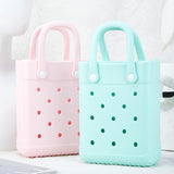 Maxbell 3xBeach Tote Bag Summer Waterproof Open Tote Bag for Women Lightweight Handbag Light Green