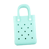 Maxbell 2xBeach Tote Bag Summer Waterproof Open Tote Bag for Women Lightweight Handbag Light Green