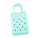 Maxbell 2xBeach Tote Bag Summer Waterproof Open Tote Bag for Women Lightweight Handbag Light Green