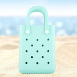 Maxbell 2xBeach Tote Bag Summer Waterproof Open Tote Bag for Women Lightweight Handbag Light Green