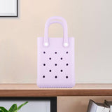 Maxbell 2xBeach Tote Bag Summer Waterproof Open Tote Bag for Women Lightweight Handbag Light Purple