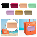Maxbell 2xSilicone Insert Purse for Beach Tote Bag Card Holder Waterproof Card Case Black