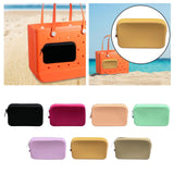 Maxbell 4xSilicone Insert Purse for Beach Tote Bag Card Holder Waterproof Card Case Black
