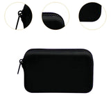 Maxbell 4xSilicone Insert Purse for Beach Tote Bag Card Holder Waterproof Card Case Black