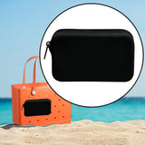 Maxbell 4xSilicone Insert Purse for Beach Tote Bag Card Holder Waterproof Card Case Black