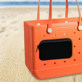 Maxbell 4xSilicone Insert Purse for Beach Tote Bag Card Holder Waterproof Card Case Black