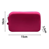 Maxbell 2xSilicone Insert Purse for Beach Tote Bag Card Holder Waterproof Card Case Rose Red