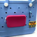 Maxbell 3xSilicone Insert Purse for Beach Tote Bag Card Holder Waterproof Card Case Rose Red