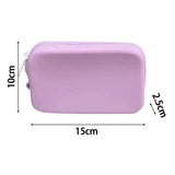 Maxbell 2xSilicone Insert Purse for Beach Tote Bag Card Holder Waterproof Card Case Light Purple