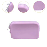 Maxbell 3xSilicone Insert Purse for Beach Tote Bag Card Holder Waterproof Card Case Light Purple