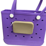 Maxbell 3xSilicone Insert Purse for Beach Tote Bag Card Holder Waterproof Card Case Khaki