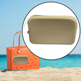 Maxbell 4xSilicone Insert Purse for Beach Tote Bag Card Holder Waterproof Card Case Khaki