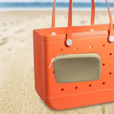 Maxbell 4xSilicone Insert Purse for Beach Tote Bag Card Holder Waterproof Card Case Khaki
