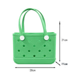 Maxbell 3xWashable Tote Bag Waterproof Handbag Organizer Fashion Summer Kids Beach Bag Green
