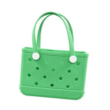 Maxbell 2xWashable Tote Bag Waterproof Handbag Organizer Fashion Summer Kids Beach Bag Green