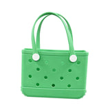 Maxbell 2xWashable Tote Bag Waterproof Handbag Organizer Fashion Summer Kids Beach Bag Green