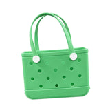 Maxbell 2xWashable Tote Bag Waterproof Handbag Organizer Fashion Summer Kids Beach Bag Green