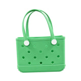 Maxbell 2xWashable Tote Bag Waterproof Handbag Organizer Fashion Summer Kids Beach Bag Green