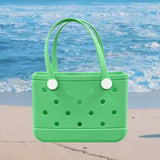 Maxbell 3xWashable Tote Bag Waterproof Handbag Organizer Fashion Summer Kids Beach Bag Green