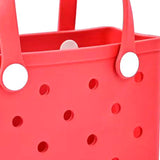 Maxbell 2xWashable Tote Bag Waterproof Handbag Organizer Fashion Summer Kids Beach Bag Red