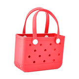 Maxbell 3xWashable Tote Bag Waterproof Handbag Organizer Fashion Summer Kids Beach Bag Red