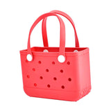 Maxbell 3xWashable Tote Bag Waterproof Handbag Organizer Fashion Summer Kids Beach Bag Red